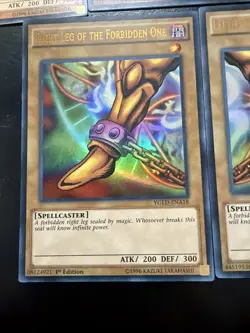 YuGiOh TCG Complete Exodia Set 1st Edition Gold Rare Premium Gold - Image 2