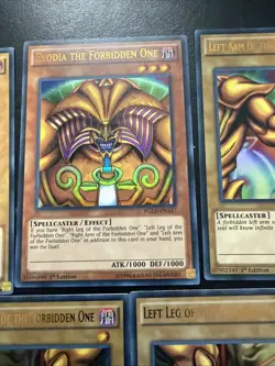 YuGiOh TCG Complete Exodia Set 1st Edition Gold Rare Premium Gold - Image 5