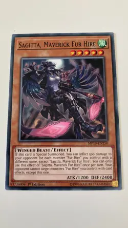 Yu-Gi-Oh! Sagitta, Maverick Fur Hire MP19-EN250 Mint 1st Edition - Image 1
