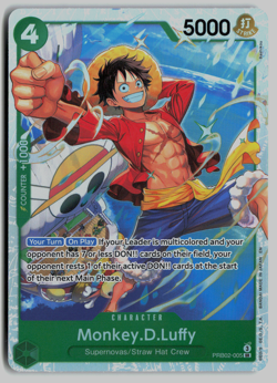 Monkey.D.Luffy - PRB02-005 SR Premium Booster Holo Foil One Piece TCG NM - Image 1