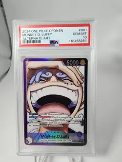 2024 ONE PIECE OP09-EMPERORS IN THE NEW WORLD #061 MONKEY D. LUFFY PSA 10 - Image 1