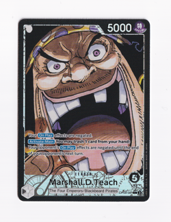 One Piece Emperors in the New World Marshall.D.Teach Alt Art OP09-081 NM english - Image 1