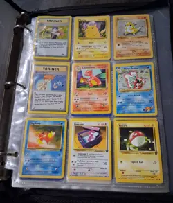 Vintage Pokemon Binder With 1995 Cards. Holo, Trainer etc. Near Mint - Image 2