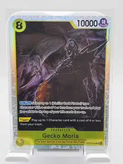 Gecko Moria OP14-104 Super Rare Full Art Card - One Piece CCG English - Image 1