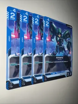 GD01-020 Anksha X4 Playset Gundam Card Game TCG CCG English - Image 2