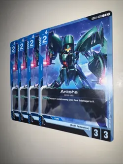 GD01-020 Anksha X4 Playset Gundam Card Game TCG CCG English - Image 3