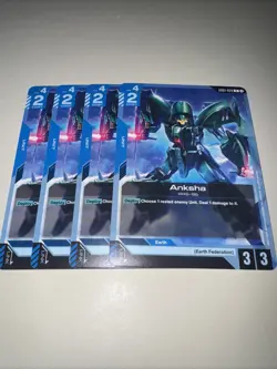 GD01-020 Anksha X4 Playset Gundam Card Game TCG CCG English - Image 4