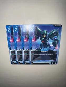 GD01-020 Anksha X4 Playset Gundam Card Game TCG CCG English - Image 5