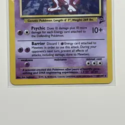 Pokemon Mewtwo TCG Base Set 2 Holo Rare Card 10/130 LP/NM - Image 3