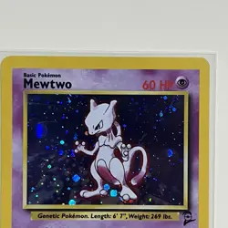 Pokemon Mewtwo TCG Base Set 2 Holo Rare Card 10/130 LP/NM - Image 4