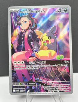 Marnie’s Morpeko 206 Sv: Scarlet & Violet Promo Cards Holo Black Star Promo NM - Image 1