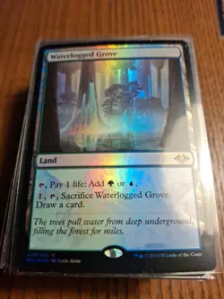 Waterlogged Grove -Foil Light Play MTG Modern Horizons - Image 1