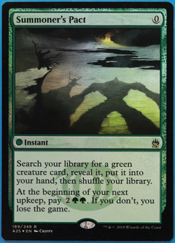 Summoner's Pact FOIL Masters 25 NM Green Rare MAGIC CARD (ID# 500560) ABUGames - Image 1