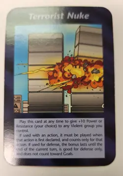 ILLUMINATI INWO Card Game TERRORIST NUKE New World Order UNLIMITED 1995 - Image 1