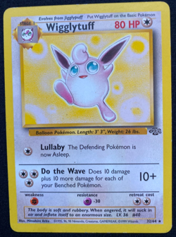 Pokemon Card Wigglytuff 32/64 Non Holo Rare WOTC Jungle Set (LP) - Image 1