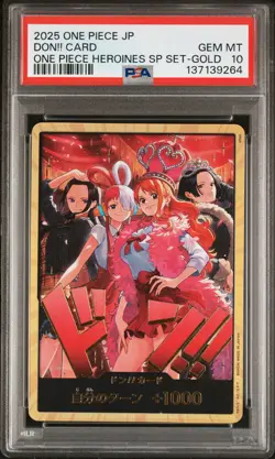 2025 ONE PIECE JPN ONE PIECE HEROINES SPECIAL SET GOLD DON!! CARD PSA 10 - Image 1