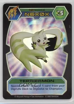 2002 Digimon - D-Tector Card Game Expansion Set Unlimited Terriermon #DT-35 - Image 1