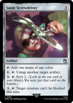 MTG - Sonic Screwdriver - WHO 0186 - Doctor Who - Magic the Gathering - Image 1