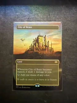 City of Brass (Borderless Alternate Art) Double Masters 2022 - Near Mint Foil - Image 1