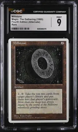 MILLSTONE 4th Edition Alternate Rare CGC 9 MTG [Nostalgium] - Image 1