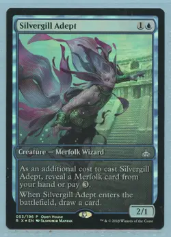 MTG: PROMO: Open House: Rivals of Ixalan: Silvergill Adept: FOIL - Image 1