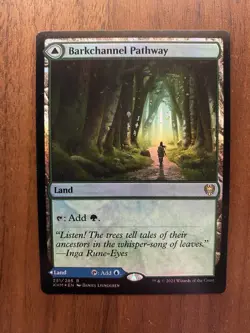 Barkchannel Pathway Tidechannel Pathway FOIL x1 NM Kaldheim MTG - Image 1