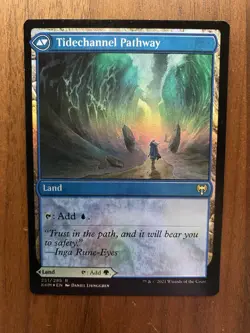Barkchannel Pathway Tidechannel Pathway FOIL x1 NM Kaldheim MTG - Image 2