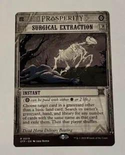 MTG Surgical Extraction - Outlaws of Thunder Junction: Breaking News LP - Image 1