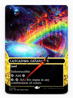 Cascading Cataracts (0005) (Borderless) - Edge of Eternities Stellar Sights MTG - Image 1