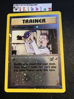 Professor Elm LP Reverse Holo Pokemon Promo No. 3 BEST Stamp. Tracked Shipping! - Image 1