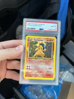 2000 Pokemon Neo - Genesis Typhlosion PSA 8 #17/111 Holo CRAZY SWIRL - Image 1
