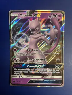 2017 Pokemon Mewtwo GX 39/73 Shining Legends Ultra Rare Holo MINT - Image 1