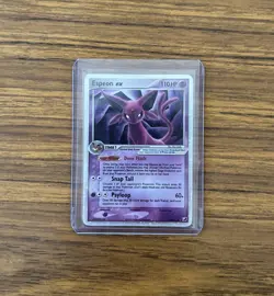 2005 Pokemon Ex Espeon Ex Holo Unseen Forces #102 NM - Image 1
