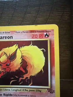 Vintage Pokemon Flareon 3/64 Base Set Spanish WotC 1999 Rare Holo - Image 3