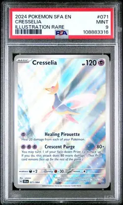 Pokemon Shrouded Fable - CRESSELIA - ILLUSTRATION RARE - 071/064 - PSA 9 - Image 1
