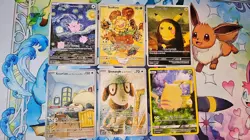 6 Pokemon Van Gogh FAN ART Pikachu, Smeargle, Snorlax, Sunflora, Clefairy - Image 1