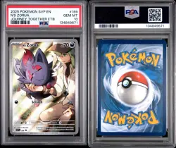2025 N's Zorua 189 Pokemon Journey Together ETB Promo PSA 10 - Image 1