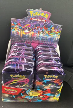 Pokemon TCG Mega Evolution MEGA Heroes Mini Tin Display - Factory Sealed - Image 1