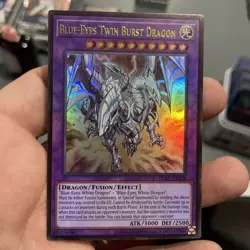 Blue-Eyes Twin Burst Dragon LCKC-EN058 Ultra Rare Near Mint +Bonus FREE SHIPPING - Image 1