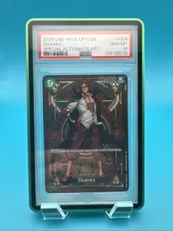 2025 SHANKS One Piece OP11 #004 Special Alternate Art PSA 10 Gem Mint - Image 1