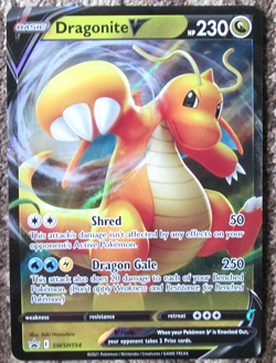 Dragonite V SWSH154 Black Star Oversized Pokemon Card - Image 1