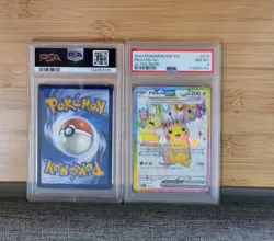 Pokemon 2024 SSP En Pikachu EX Ultra Rare PSA 8 NM-MT (LOT OF 2 CARDS) - Image 2