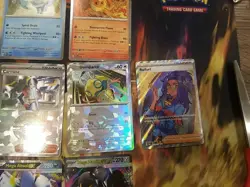 Pokemon 10 MEGA & Prismatic Evolutions Card Lot: Cosmo Holo Promos, Pokeballs - Image 4