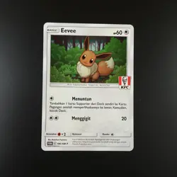 Eevee 186/SM-P Pokemon KFC Promo Holo Card - Image 1