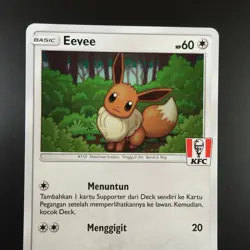 Eevee 186/SM-P Pokemon KFC Promo Holo Card - Image 2