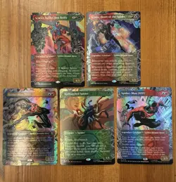 MTG Marvel’s Spider-Man NM Borderless Foil Rare Card Lot, Comic Spider-Man 2099 - Image 1