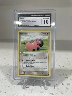 Pokemon TCG EX Unseen Forces Miltank Card 42/115 Uncommon Regular CGC 10 - Image 1