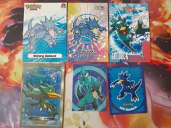 Golduck Fan Art Bundle of 6 Peruvian Cards + Stickers NOT Official Pokemon PL-NM - Image 1