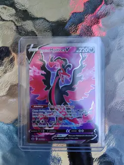 Pokemon Galarian Moltres v TCG Full Art Holo Card Chilling Reign 176/198 NM - GM - Image 1