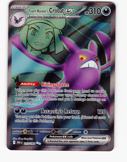 Team Rocket's Crobat ex 217/182 SV10: Destined Rivals - Pokemon Card - NM - Image 1
